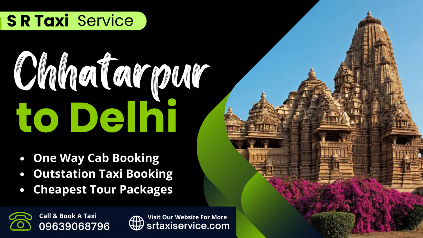 Chhatarpur to Delhi Taxi One Way Cab Booking Cheapest price