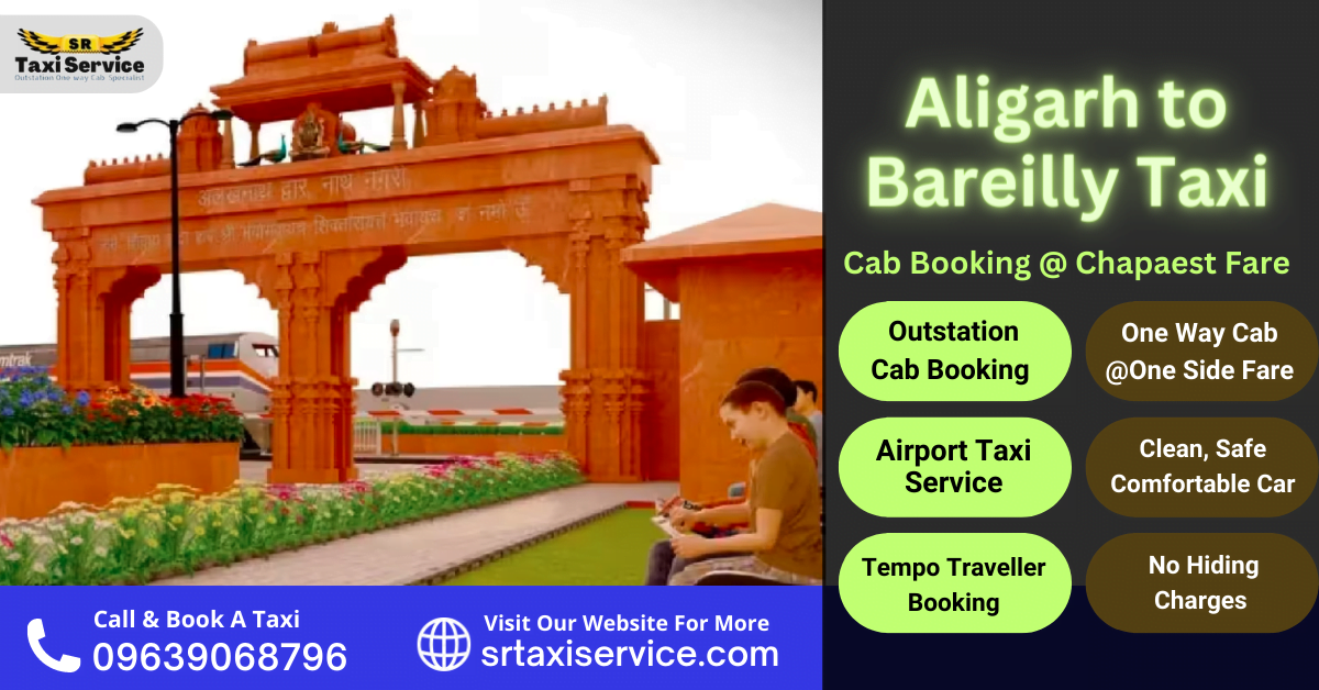 Aligarh to Bareilly Taxi One Way Cab Booking Cheapest price