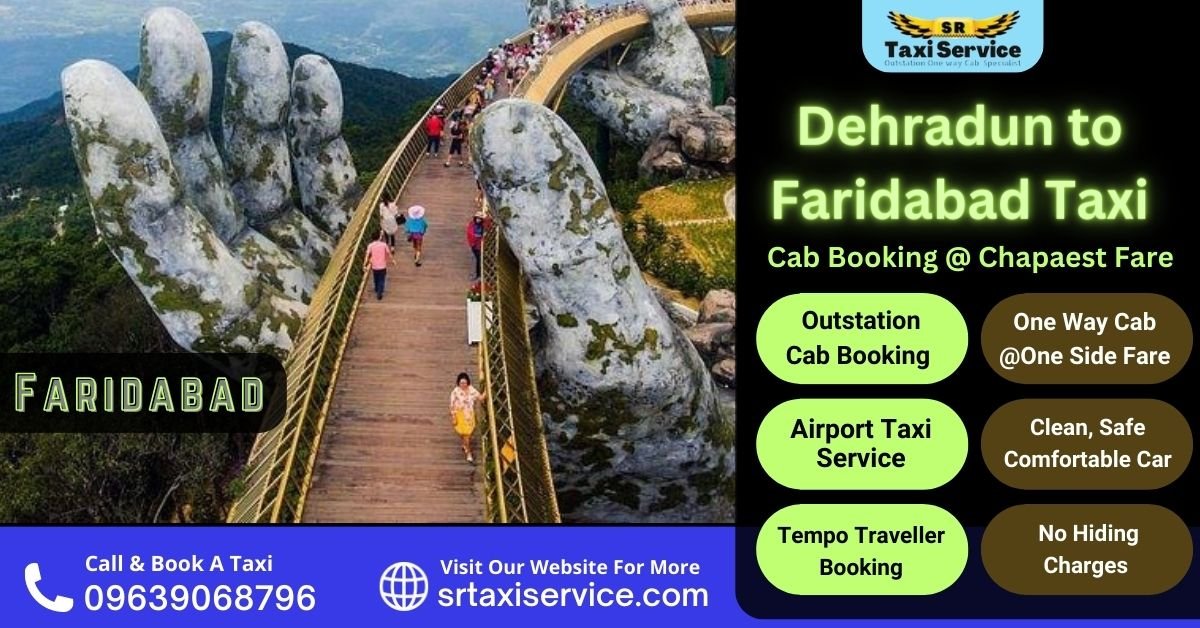 Dehradun to Faridabad Taxi One Way Cab Booking Cheapest price